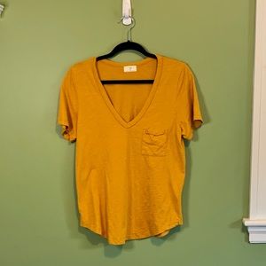Anthropologie T.la Yellow Tshirt